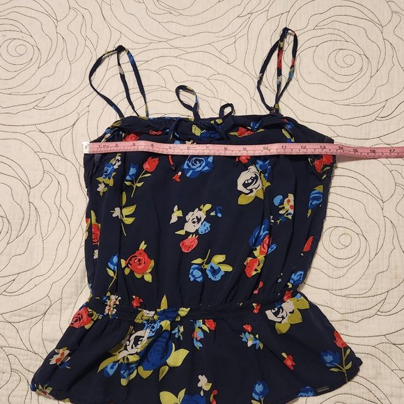 [M] Blue Floral Strappy Tank - Picture 6 of 6